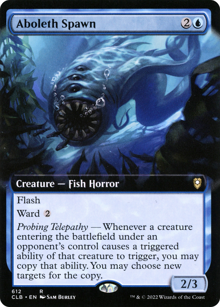 Aboleth Spawn (Extended Art) (CLB-612) - Commander Legends: Battle for Baldur's Gate: (Extended Art)