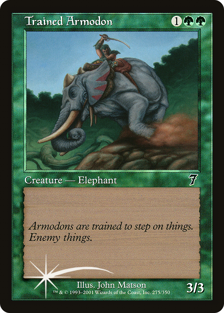 Trained Armodon (7ED-275) - 7th Edition