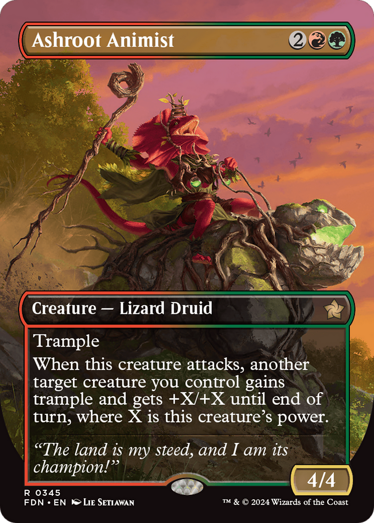 Ashroot Animist (Borderless) (FDN-345) - Foundations