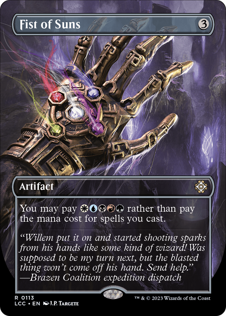 Fist of Suns (Borderless) (LCC-113) - The Lost Caverns of Ixalan Commander Foil