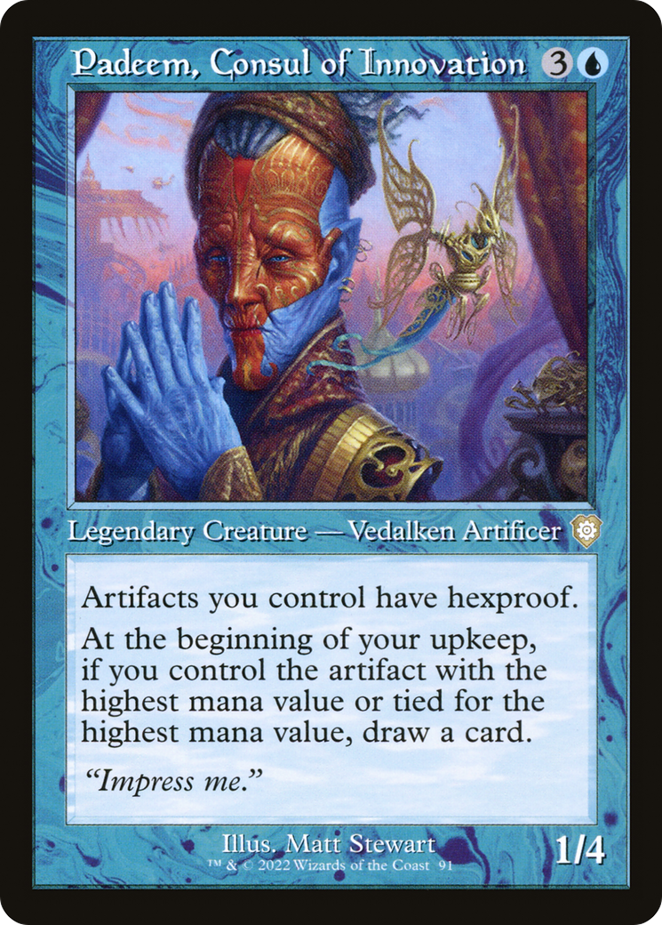 Padeem, Consul of Innovation (Retro Frame) (BRC-091) - The Brothers' War Commander