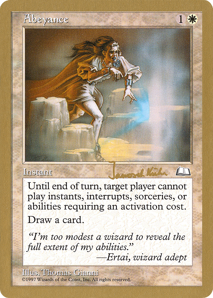 Abeyance - 1997 Janosch Kuhn (WTH) (WCD-) - World Championship Decks 1997