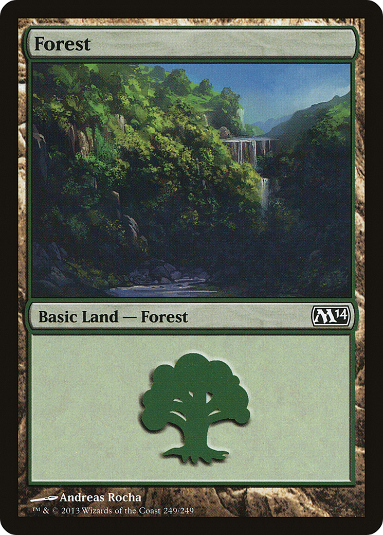 Forest (249) (M14-249) - Magic 2014 Foil