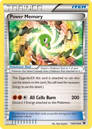 Power Memory - Reverse Holofoil XY Fates Collide - Uncommon