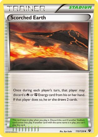 Scorched Earth 110 - Reverse Holofoil XY Fates Collide - Uncommon