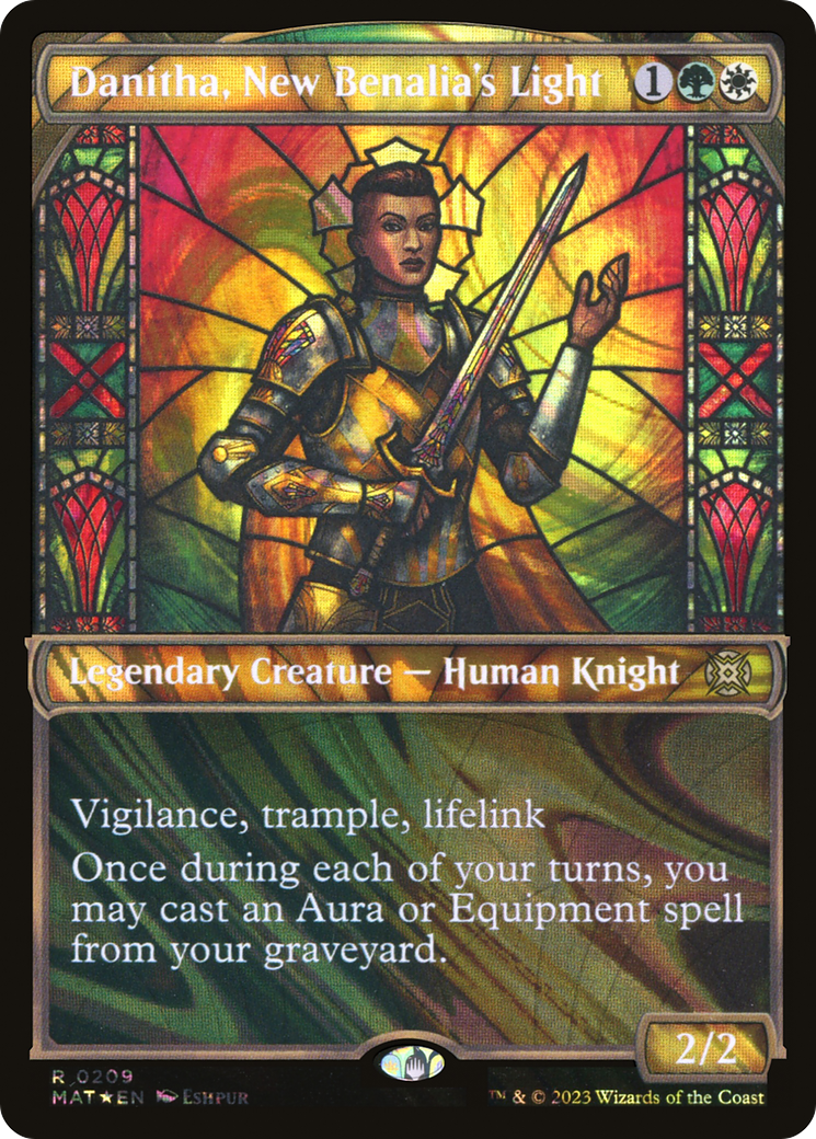 Danitha, New Benalia's Light (Halo Foil) (MAT-209) - March of the Machine: The Aftermath: (Showcase) Foil