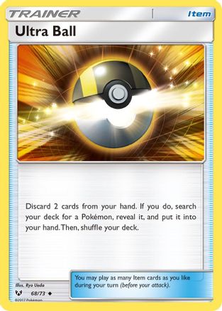 Ultra Ball 068 - Reverse Holofoil Shining Legends - Uncommon