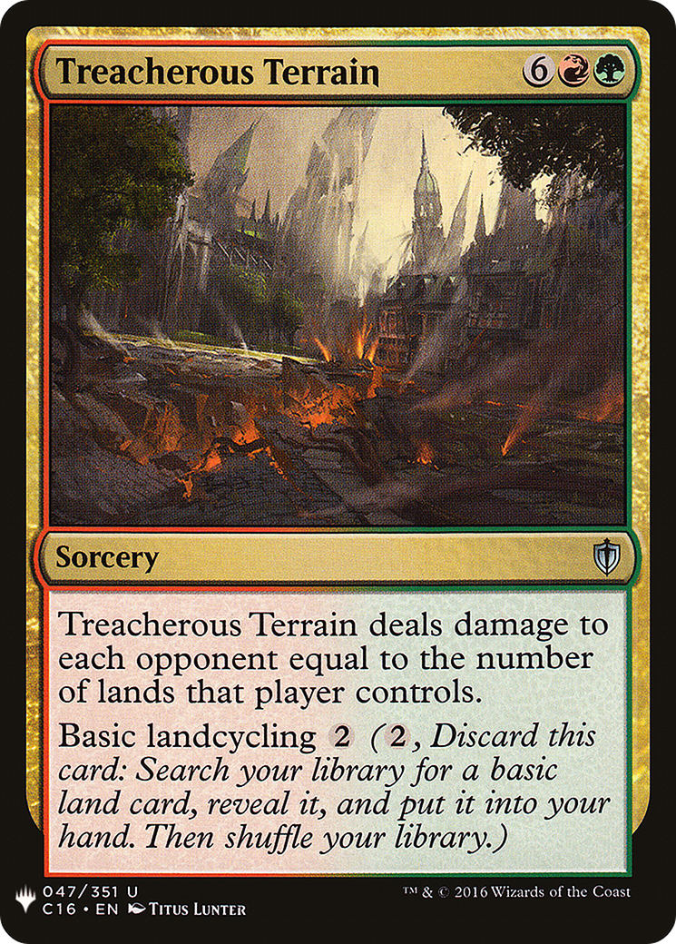 Treacherous Terrain (LIST-047/351) - The List