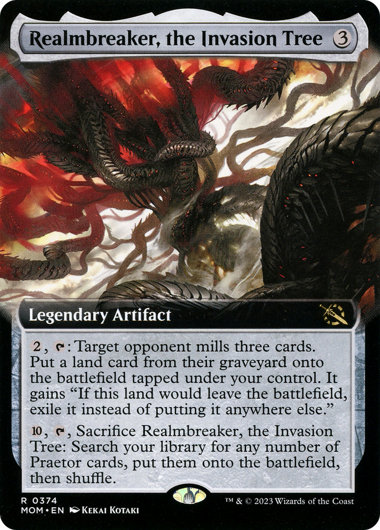 Realmbreaker, the Invasion Tree (Extended Art) (MOM-374) - March of the Machine: (Extended Art) Foil