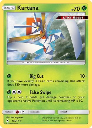 Kartana 019 - Holofoil SM Unbroken Bonds - Holo Rare
