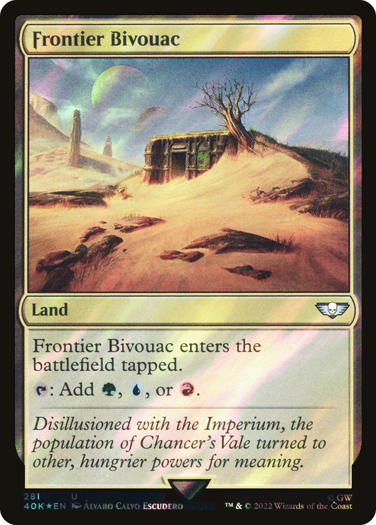 Frontier Bivouac (Surge Foil) (40K-281) - Warhammer 40,000 Commander Foil