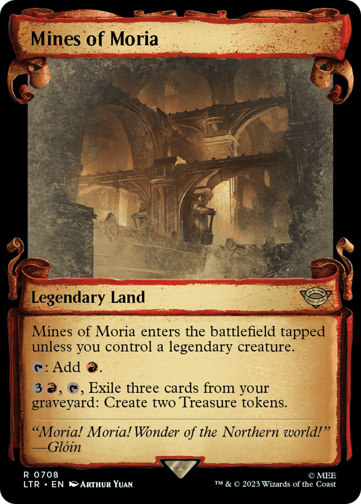 Mines of Moria (Showcase Scrolls) (LTR-708) - The Lord of the Rings: Tales of Middle-earth: (Showcase) Foil