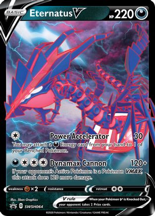 Eternatus V SWSH064 - Holofoil SWSH Sword & Shield Promo Cards - Promo