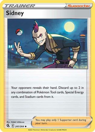 Sidney 241 - Reverse Holofoil SWSH08 Fusion Strike - Uncommon