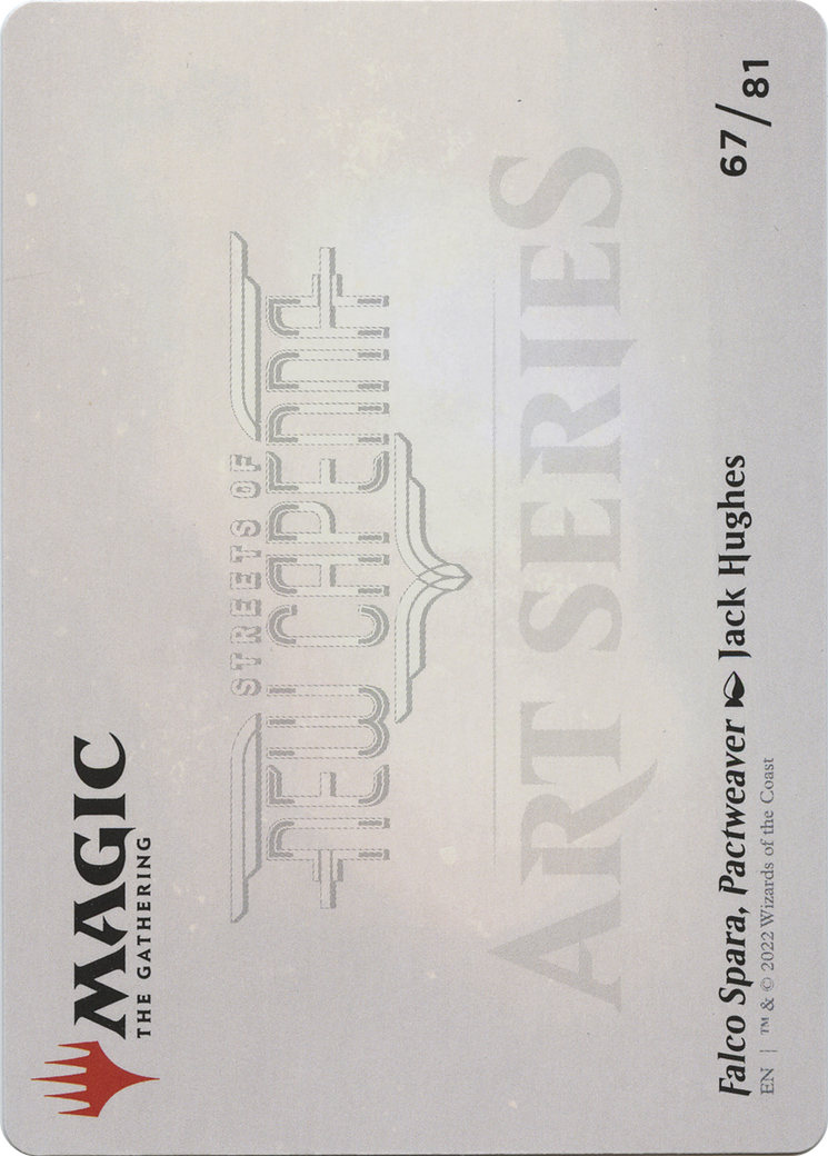 Falco Spara, Pactweaver // Falco Spara, Pactweaver (ASNC-067) - New Capenna Art Series (Borderless) Foil