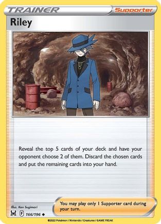 Riley 166 - Reverse Holofoil SWSH11 Lost Origin - Uncommon