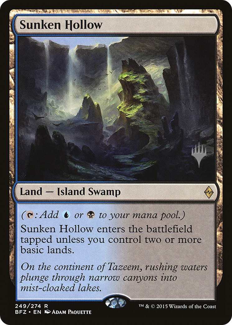Sunken Hollow (PPKHM-249P) - Battle for Zendikar Promos Foil