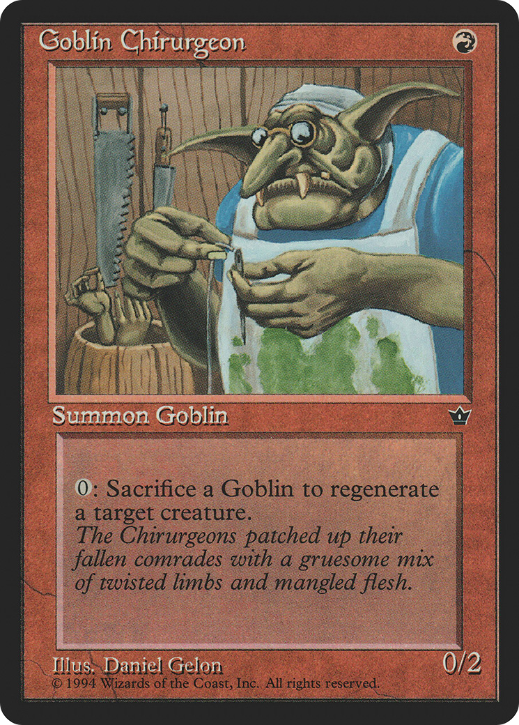 Goblin Chirurgeon (Gelon) (FEM-) - Fallen Empires