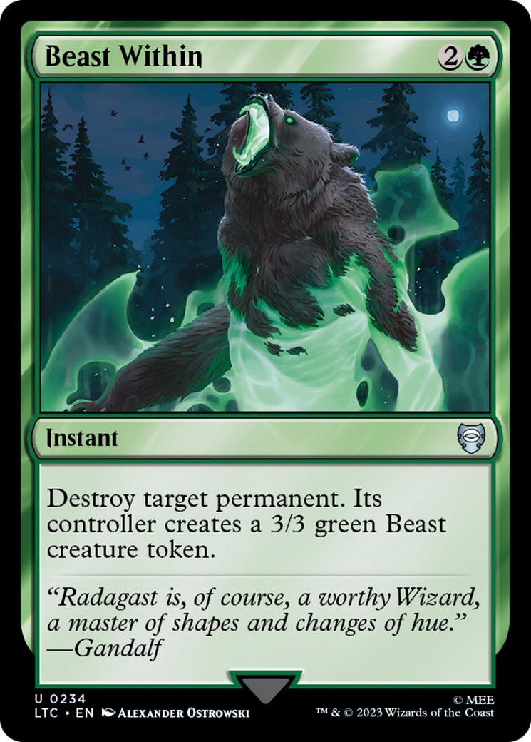 Beast Within (LTC-234) - Tales of Middle-earth Commander