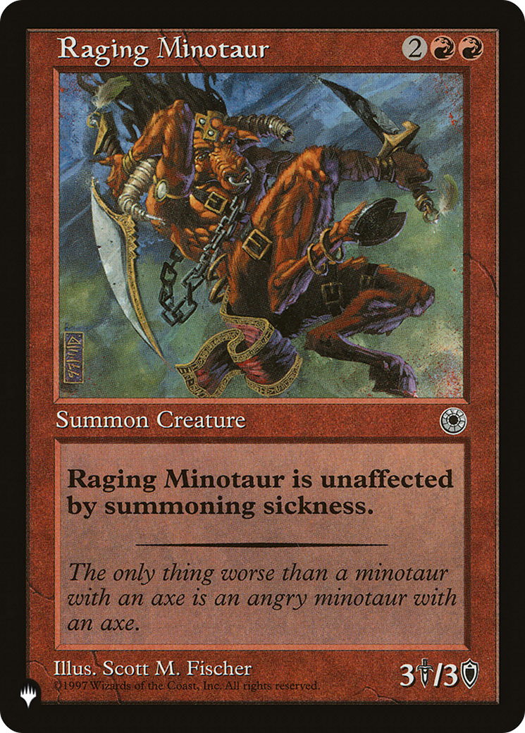 Raging Minotaur (LIST-) - The List