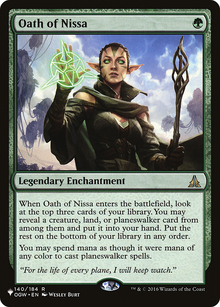 Oath of Nissa (LIST-140/184) - The List