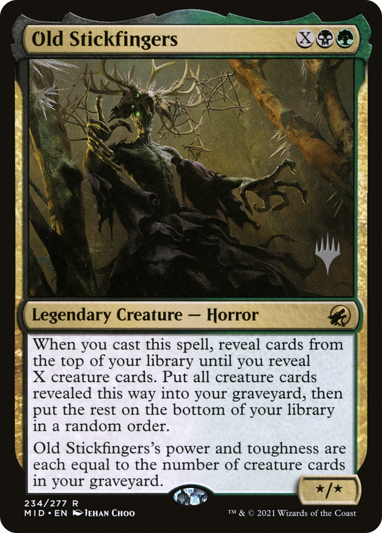 Old Stickfingers (PPMID-234) - Innistrad: Midnight Hunt Promos Foil