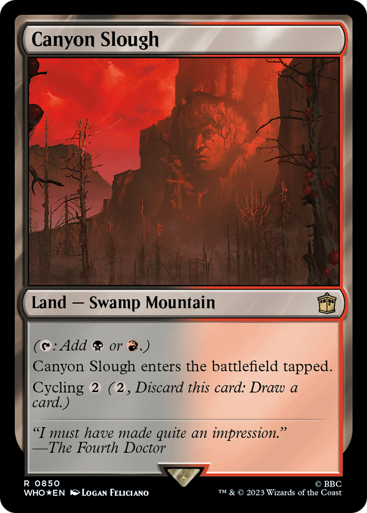 Canyon Slough (Surge Foil) (WHO-850) - Doctor Who Foil