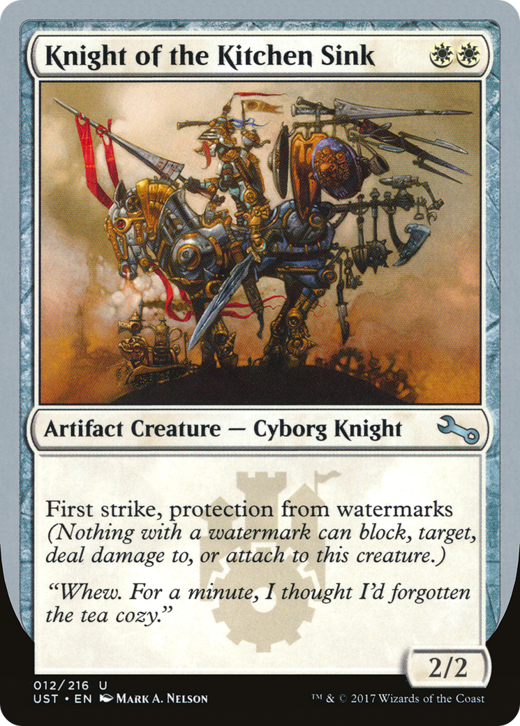 Knight of the Kitchen Sink (F) (UST-012) - Unstable