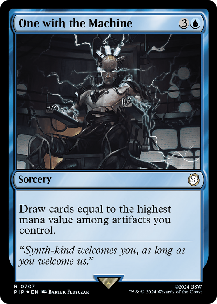 One with the Machine (Surge Foil) (PIP-707) - Fallout Foil