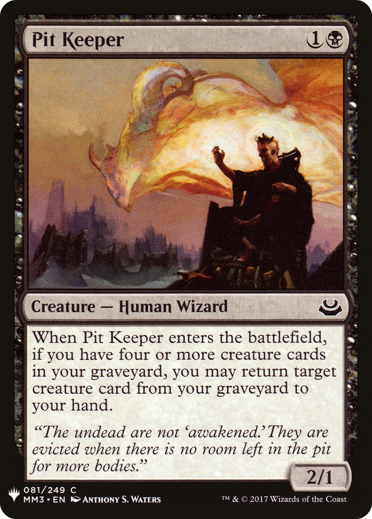 Pit Keeper (LIST-081) - The List