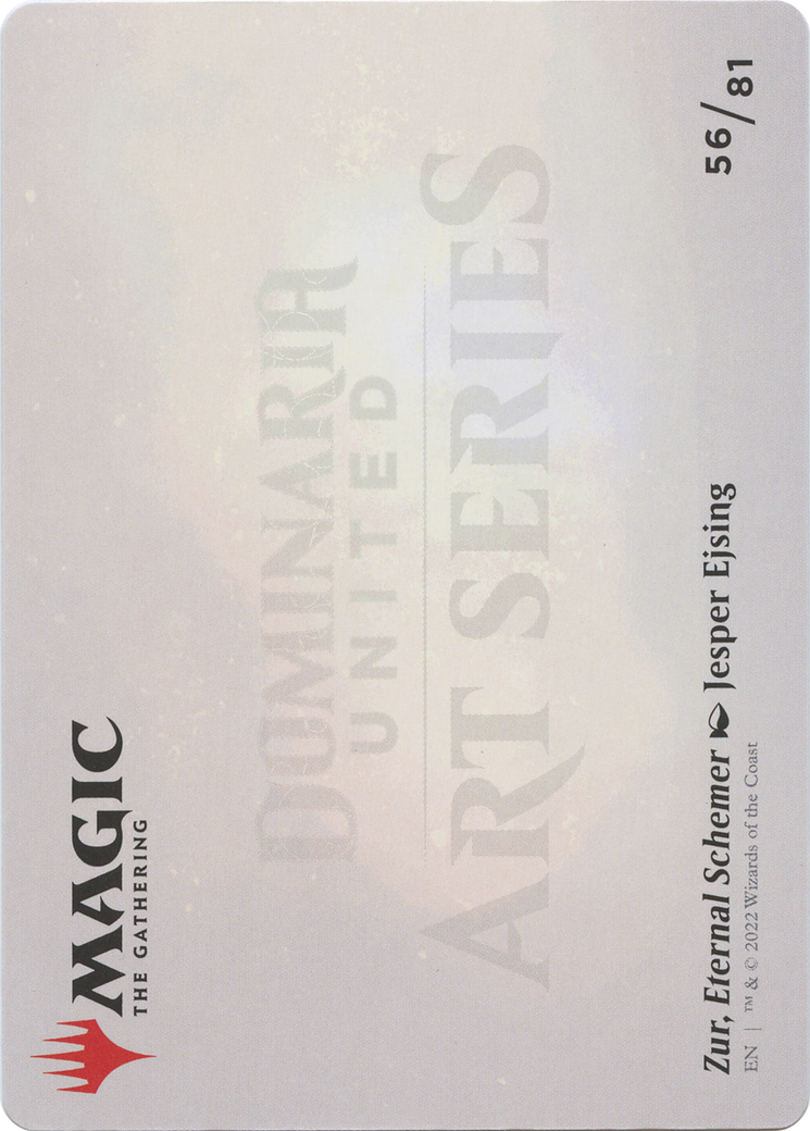 Zur, Eternal Schemer // Zur, Eternal Schemer (ADMU-056) - Dominaria United Art Series (Borderless)