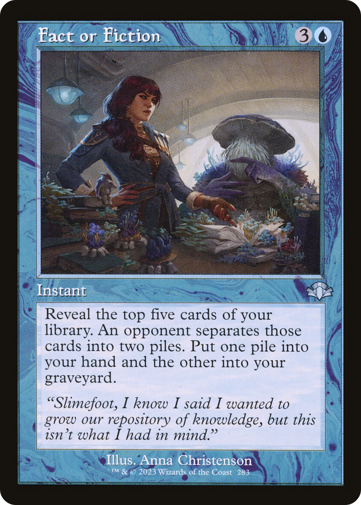 Fact or Fiction (Retro Frame) (DMR-283) - Dominaria Remastered Foil