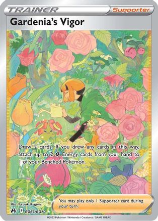 Gardenia's Vigor GG61 - Holofoil SWSH Crown Zenith Galarian Gallery - Ultra Rare
