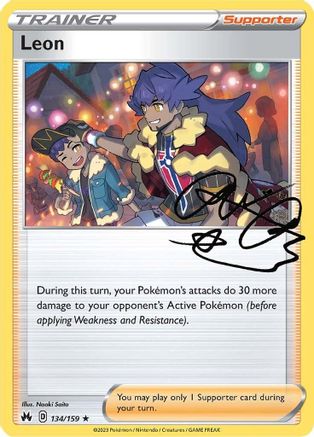 Leon 134 - Reverse Holofoil SWSH Crown Zenith - Holo Rare