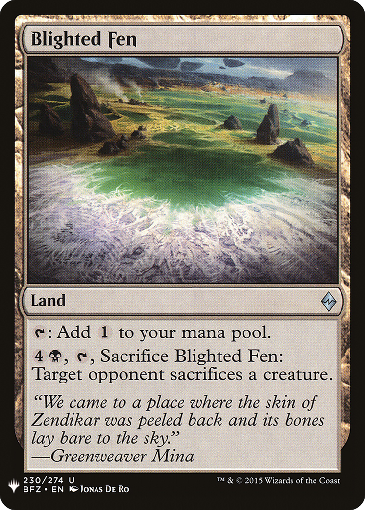 Blighted Fen (LIST-230) - The List