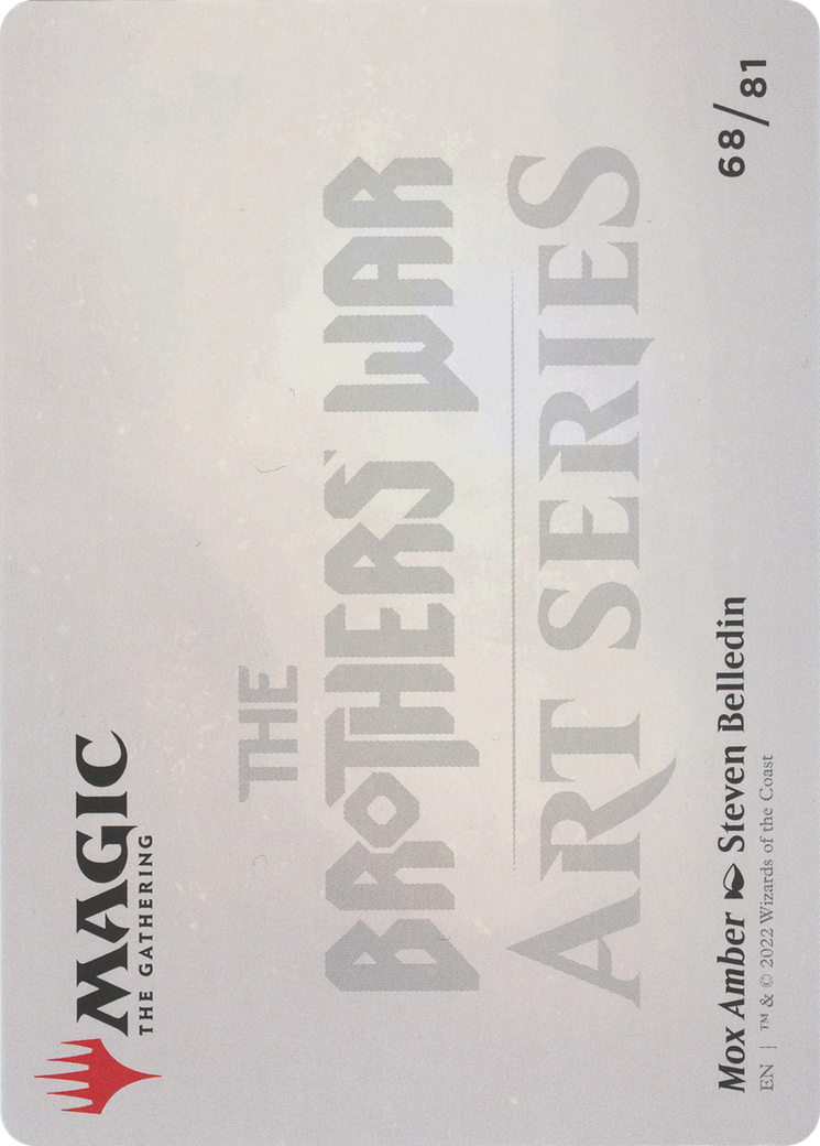 Mox Amber // Mox Amber (ABRO-068) - The Brothers' War Art Series (Borderless)