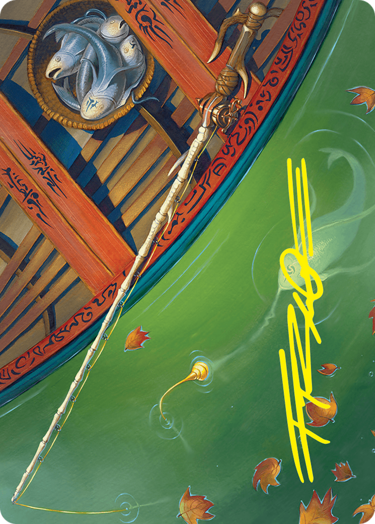 Fishing Pole // Fishing Pole (AFDN-018) - Foundations Art Series (Borderless)