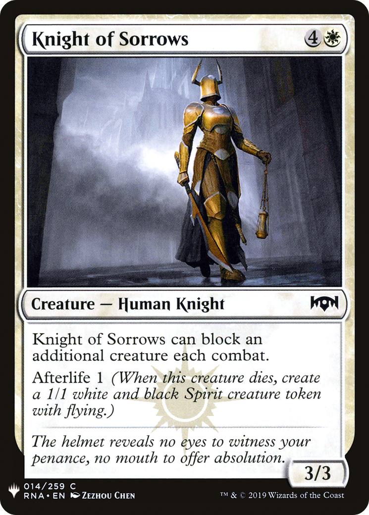 Knight of Sorrows (LIST-014) - The List