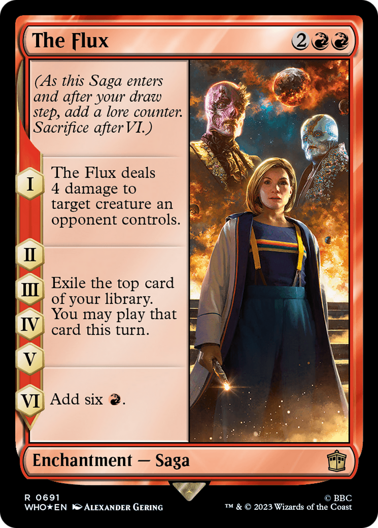 The Flux (Surge Foil) (WHO-691) - Doctor Who Foil