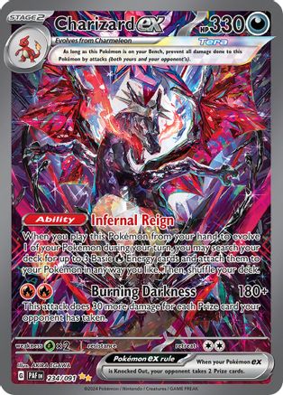Charizard ex 234/091 - Holofoil SV Paldean Fates - Special Illustration Rare