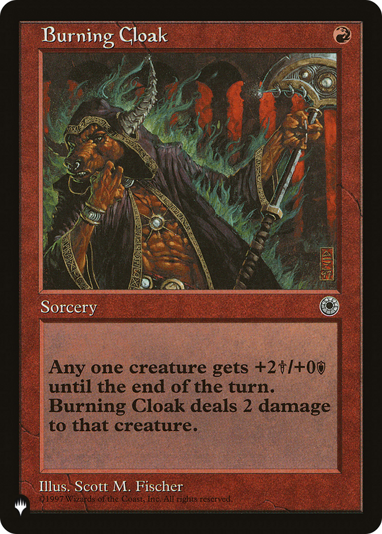 Burning Cloak (LIST-) - The List
