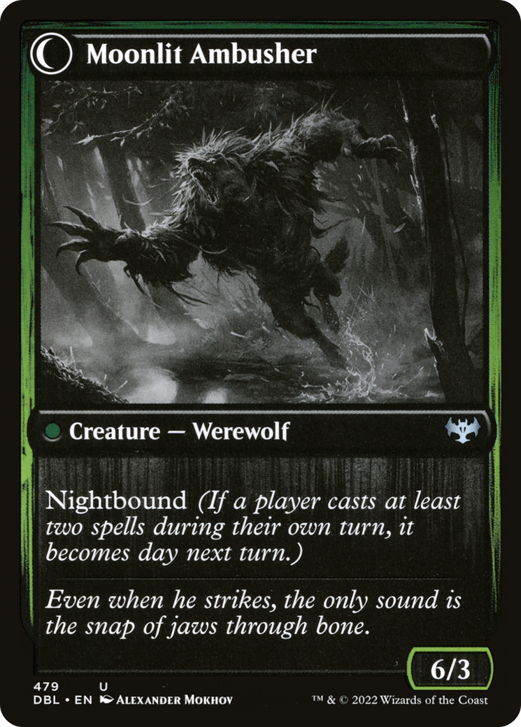 Oakshade Stalker (DBL-479) - Innistrad: Double Feature: (Double Faced Transform) Foil