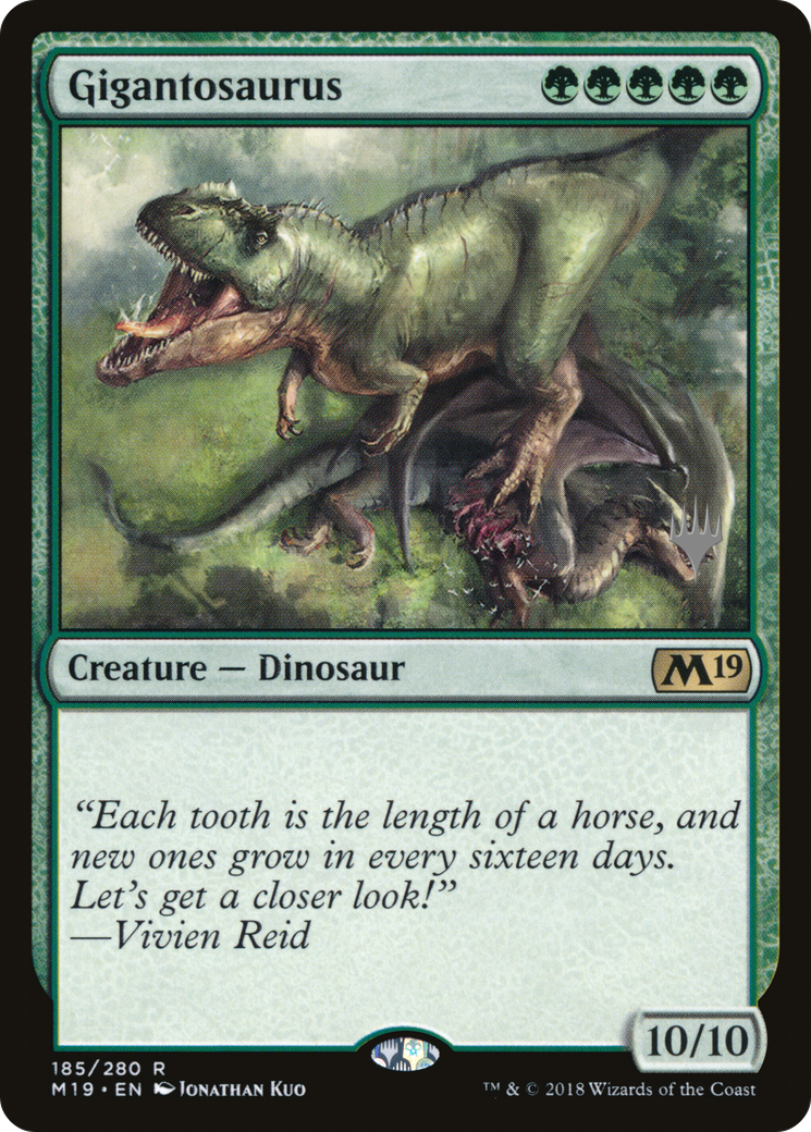 Gigantosaurus (PPM20-185) - Core Set 2019 Promos Foil