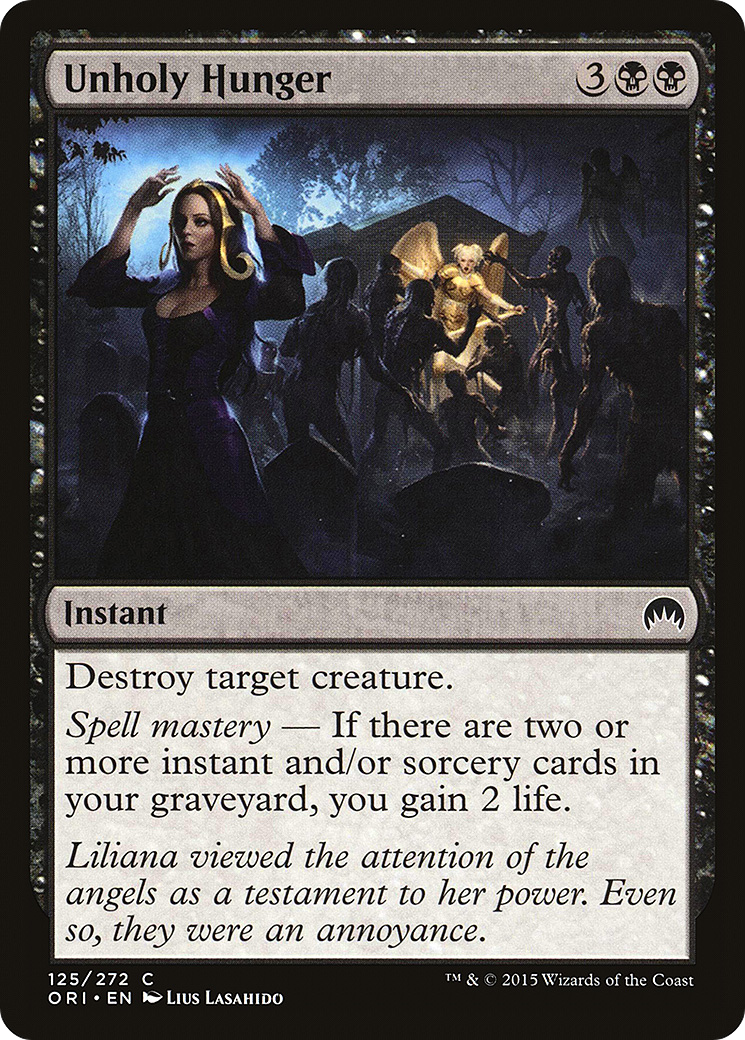 Unholy Hunger (ORI-125) - Magic Origins Foil
