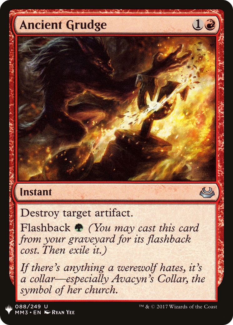 Ancient Grudge (LIST-088) - The List