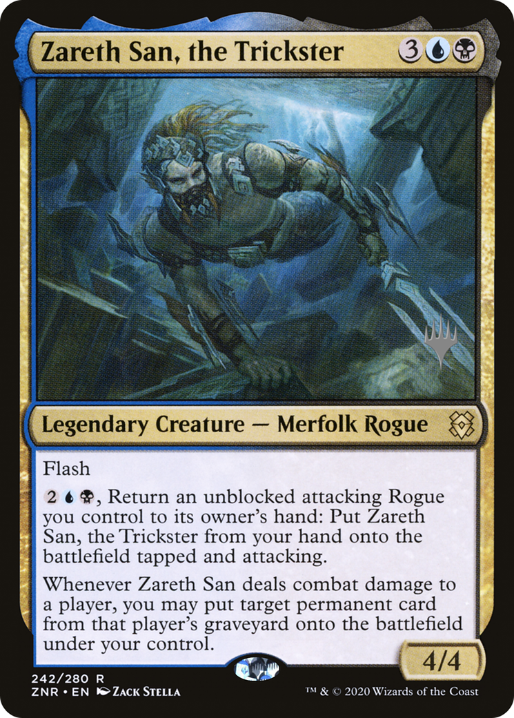 Zareth San, the Trickster (PPZNR-242P) - Zendikar Rising Promos