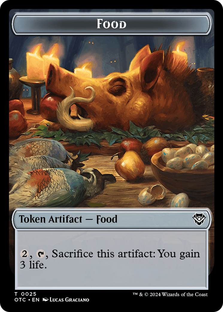Food (TOTC-025) - Outlaws of Thunder Junction Commander Tokens