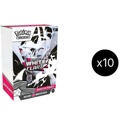 White Flare Booster Bundle Display