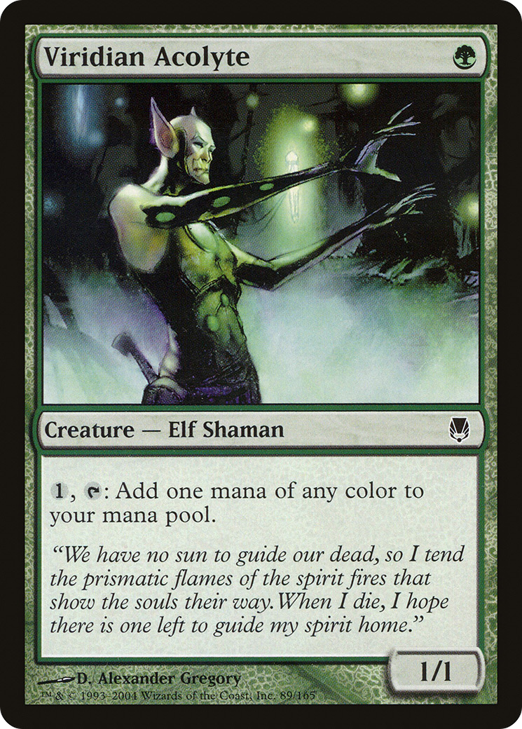 Viridian Acolyte (DST-089) - Darksteel