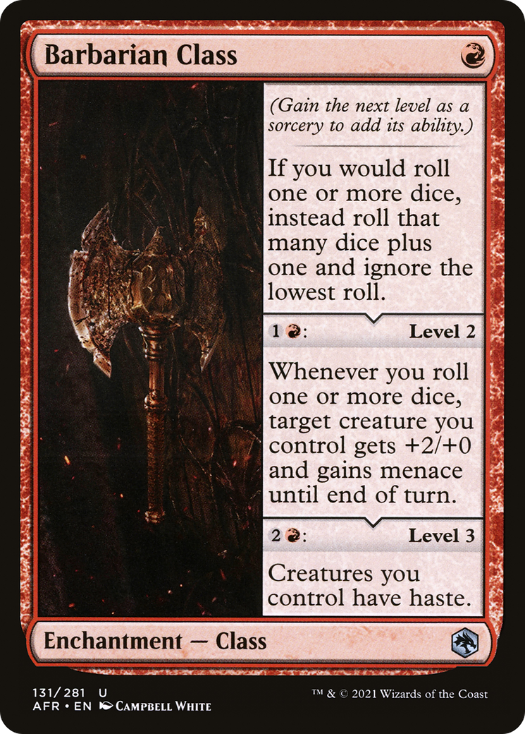 Barbarian Class (AFR-131) - Adventures in the Forgotten Realms